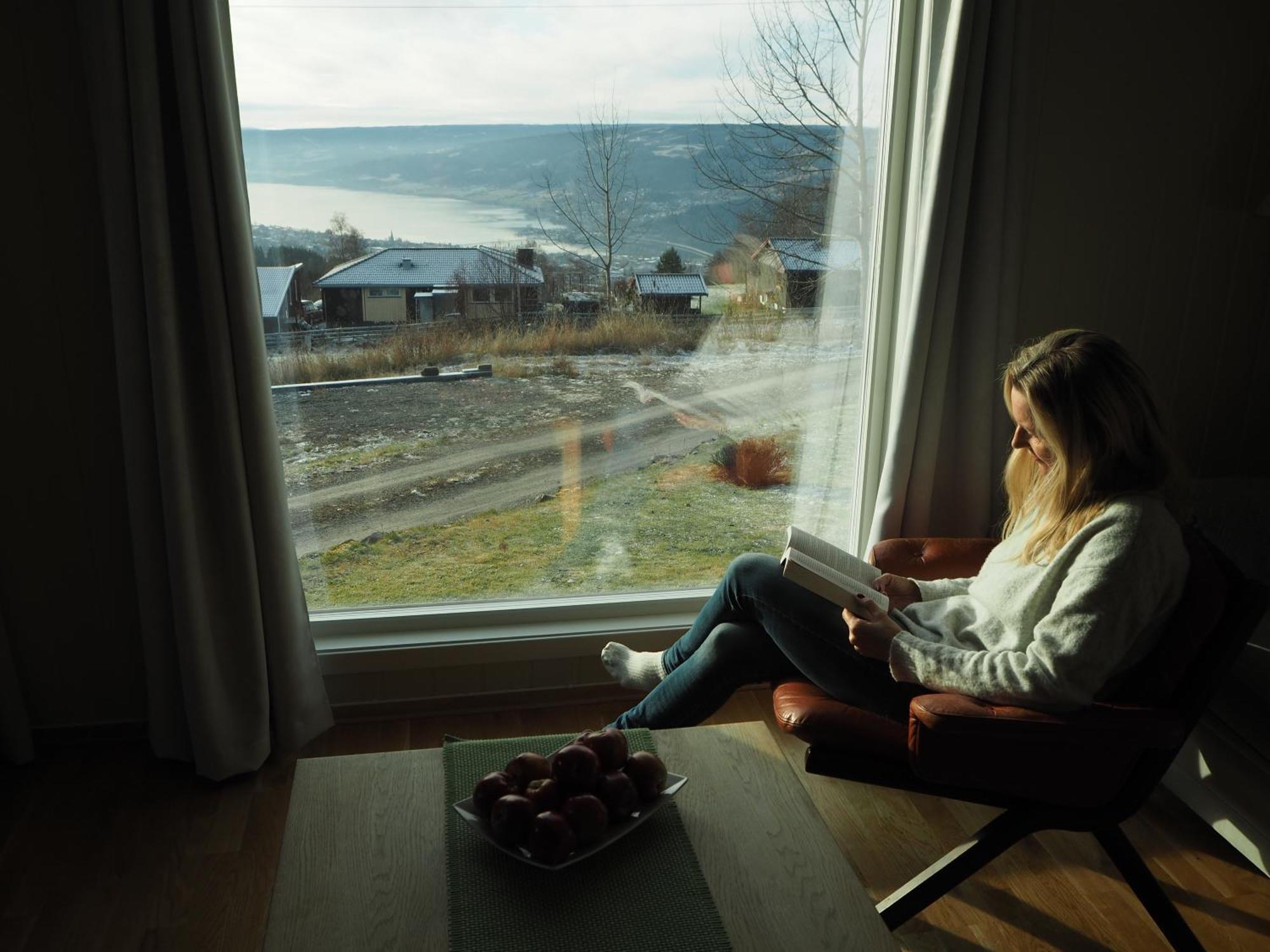 Cabin With Great View Close To Town And Ski Area ลิลฮัมเมอร์ ภายนอก รูปภาพ
