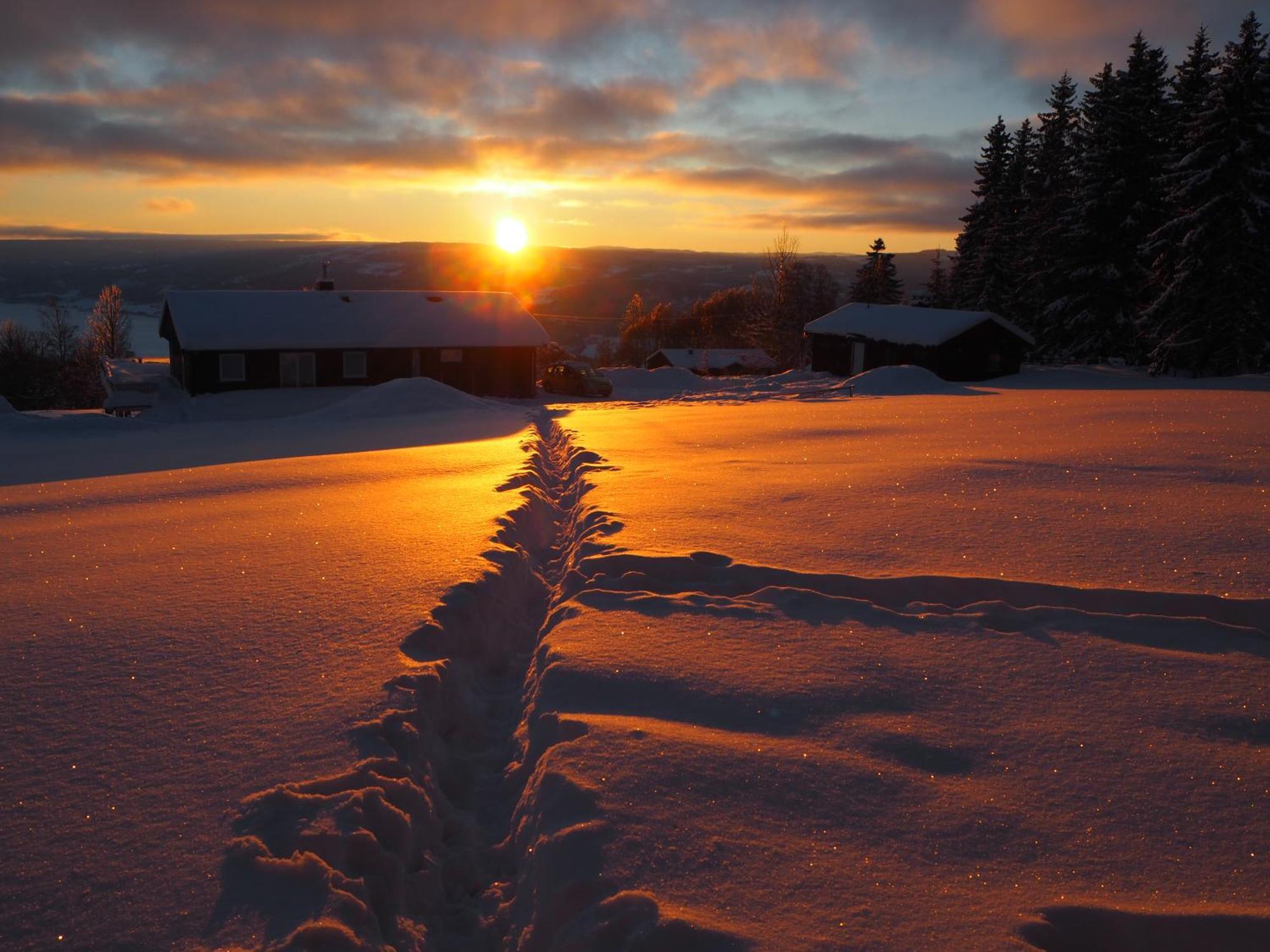 Cabin With Great View Close To Town And Ski Area ลิลฮัมเมอร์ ภายนอก รูปภาพ